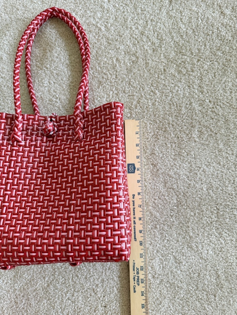 Handmade Recycled Woven Tote Bag - Picture 6 of 12